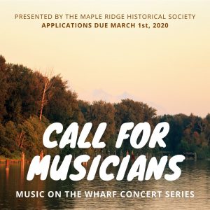 Musician call out – Music on the Wharf, Maple Ridge