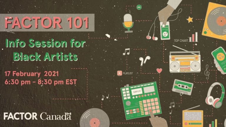 FACTOR 101: Info Session for Black Artists | February 17, 2021