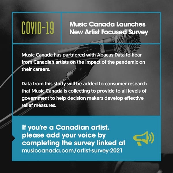 Music Canada launches new artist focused survey