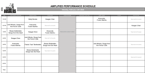 Monday, February 12th 2024: Outdoor Amplified Performance Schedule