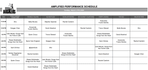 Sunday, March 17th 2024: Outdoor Amplified Performance Schedule