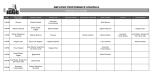 Wednesday, June 19th, 2024: Outdoor Amplified Performance Schedule