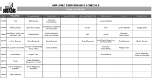 Sunday, June 30th, 2024: Outdoor Amplified Performance Schedule