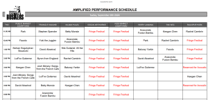 Sunday, September 8th 2024: Outdoor Amplified Performance Schedule