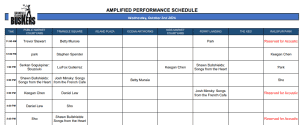 Wednesday, October 2nd 2024: Outdoor Amplified Performance Schedule